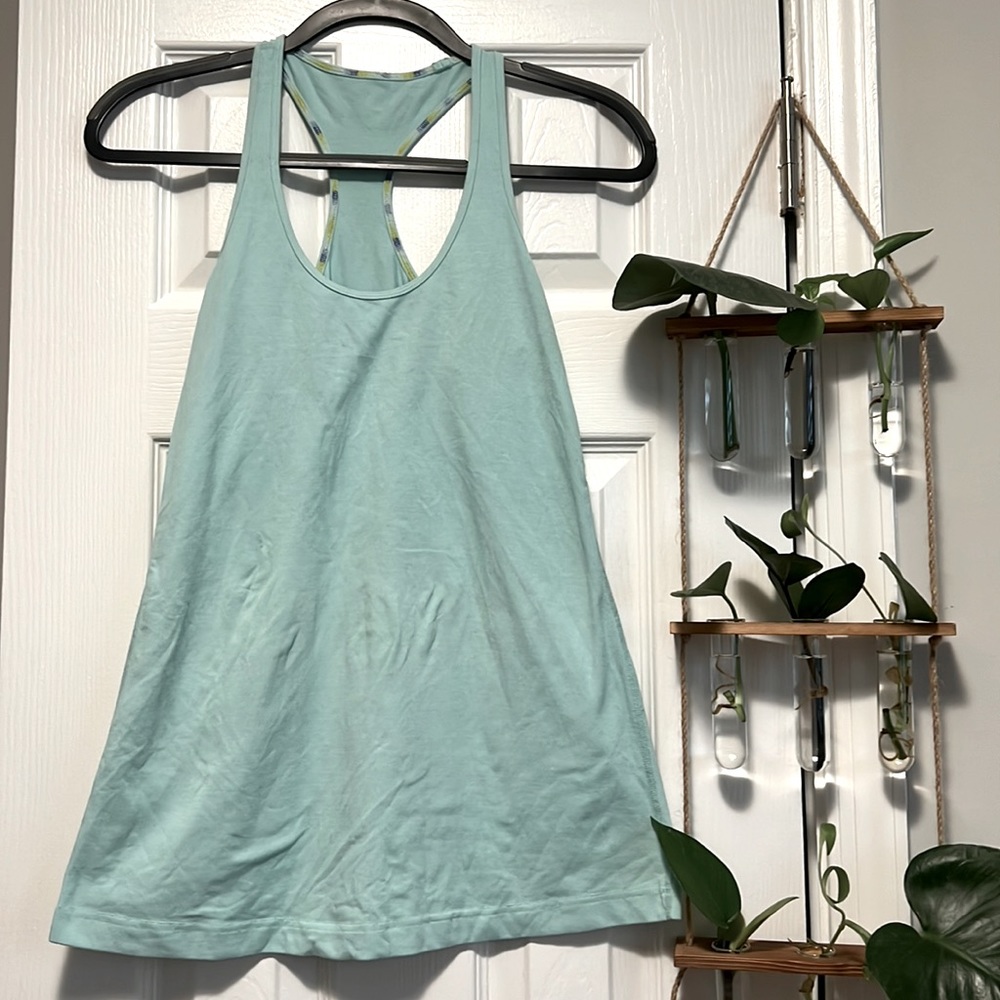 Lululemon Light Mint/Blue Cool Racerback Tank - Size 8/10